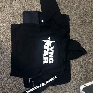 YNG Star Black Hoodie
